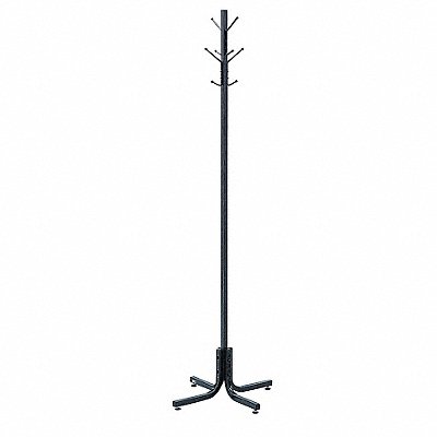 SAFCO 4163BL Coat Rack Steel Black 70