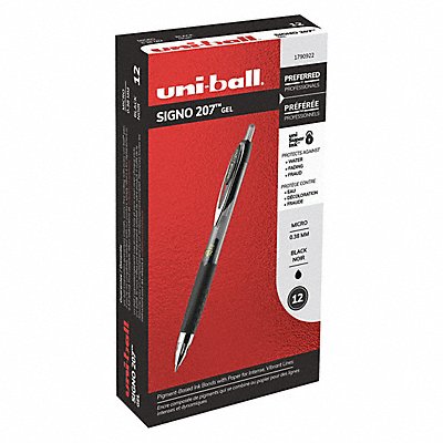 UNI-BALL 1790922 Rollerball Pens Black PK12