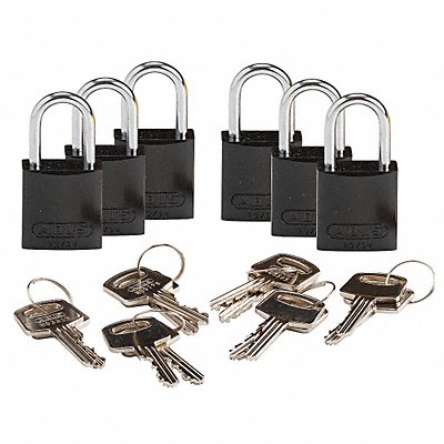 BRADY 133280 K7467 Lockout Padlock KA Blue 1-7/16 H PK3