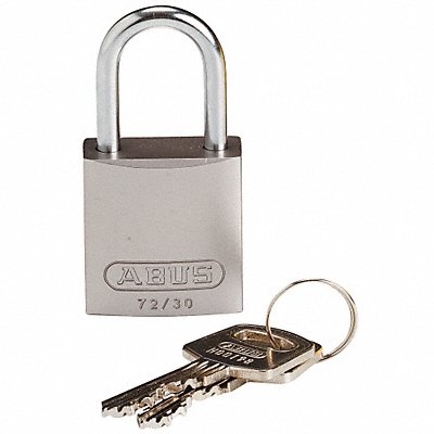 BRADY 133278 K7466 Lockout Padlock KD Silver 1-7/16 H