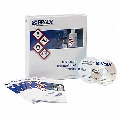 BRADY 133208 Trng DVD GHS Hazard Communication PK10