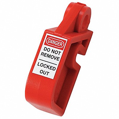 BRADY 873367 Circuit Breaker Lockout Red Clamp-On