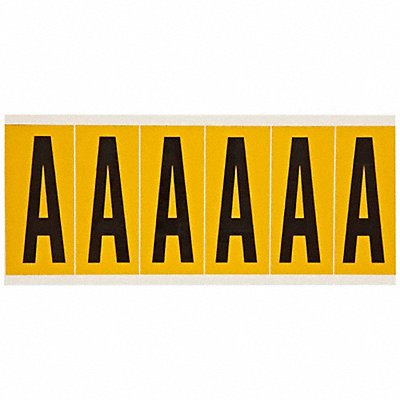 BRADY 1550A Letter Label A 1-1/2 in W x 3-1/2 in H