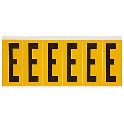 BRADY 1550E Letter Label E 1-1/2 in W x 3-1/2 in H