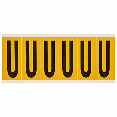 BRADY 1550V Letter Label V 1-1/2 in W x 3-1/2 in H
