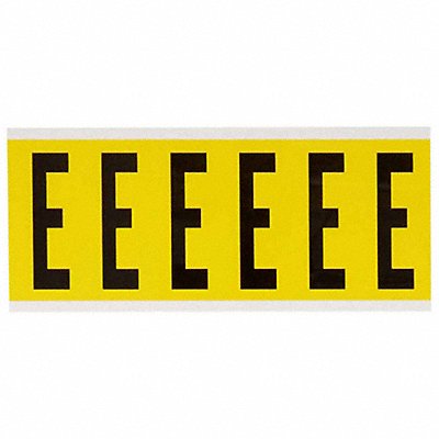 BRADY 3450E Letter Label E 1-1/2 in W x 3-1/2 in H