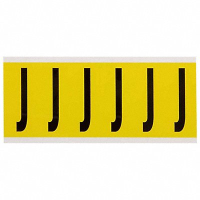 BRADY 3450K Letter Label K 1-1/2 in W x 3-1/2 in H