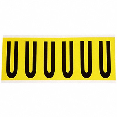 BRADY 3450V Letter Label V 1-1/2 in W x 3-1/2 in H