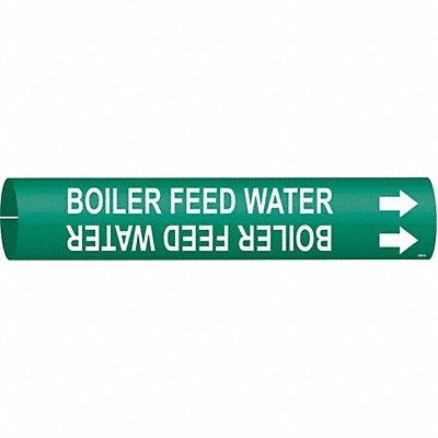 BRADY 4309B Pipe Marker Chemical 7/8 in H 7/8 in W