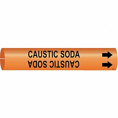 BRADY 4309A Pipe Marker Chemical 13/16 in H 4/5 in W
