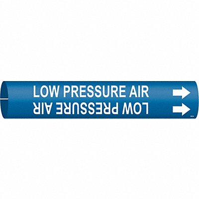 BRADY 4342A Pipe Marker Low Pressure Air 13/16in H