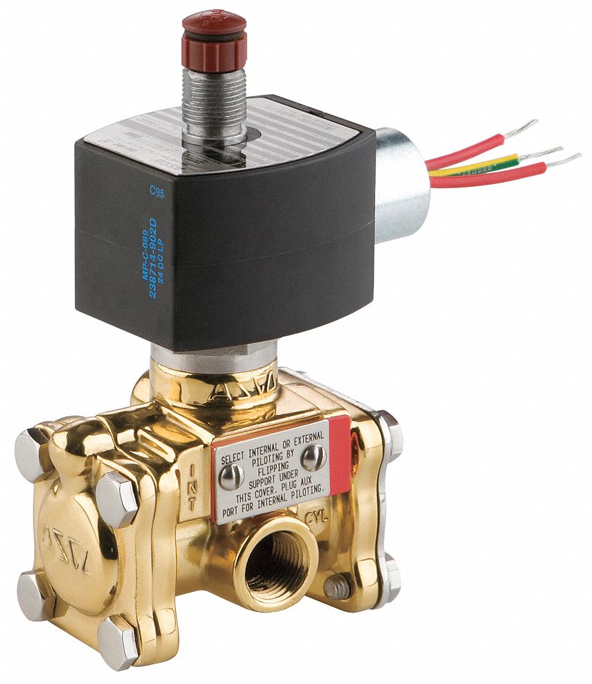 REDHAT EV8316G384V24DCDD Solenoid Valve SS NC Air Inert Gas 1/2