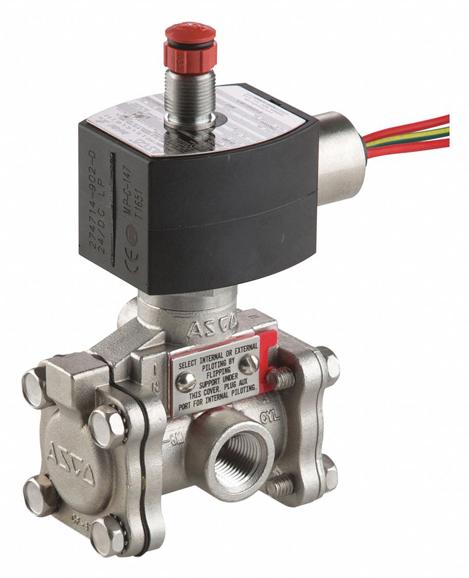 REDHAT EV8316G382V24DCDD Solenoid Valve SS NC Air Inert Gas 3/8
