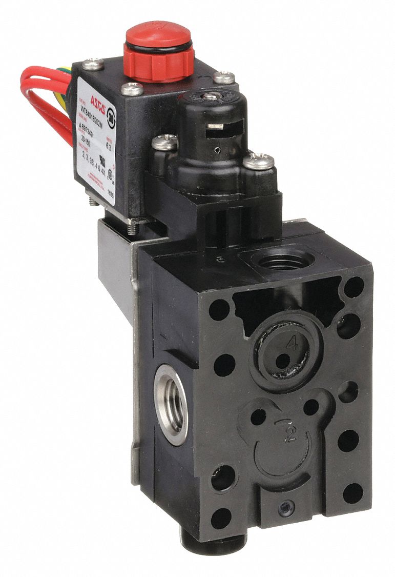 REDHAT WT8401B202M1206011050DA Solenoid Valve 3/2 to 5/2 1/4In 120VAC