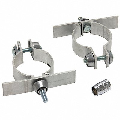TAPCO 101799 Sign Mounting Brackets Kit Silver