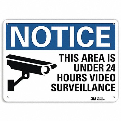 LYLE U11002NA14x10 Notice Sign 10 in x 14 in Aluminum