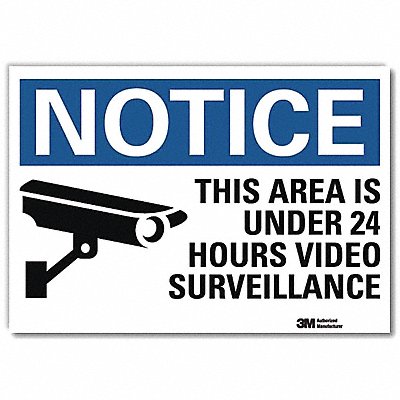 LYLE U11002RD10X7 Notice Sign 7inx10in Reflective Sheeting