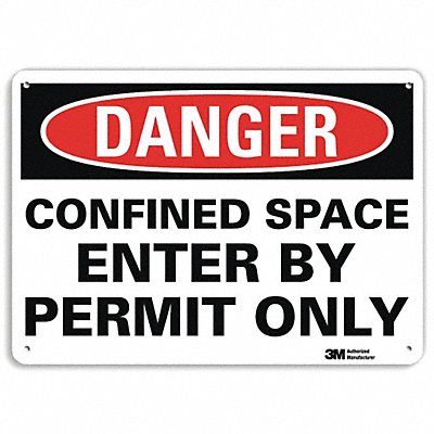 LYLE U11004NP14X10 Danger Sign 10 inx14 in Plastic