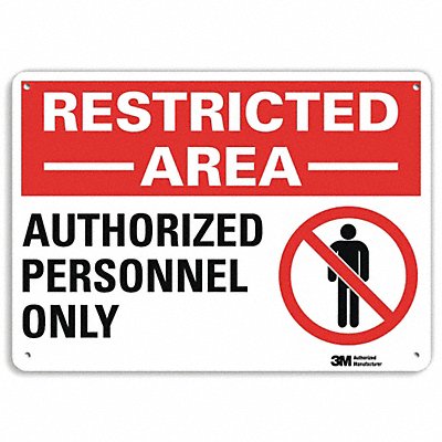 LYLE U11005NP14X10 Restriction Sign 10 inx14 in Plastic