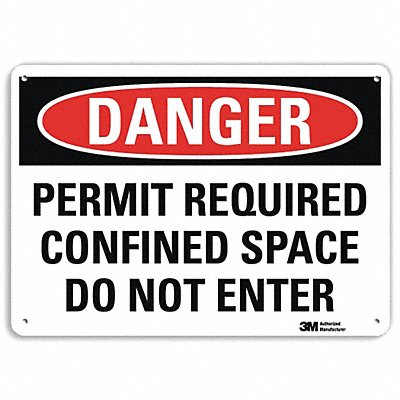LYLE U11009NP14X10 Danger Sign 10 inx14 in Plastic