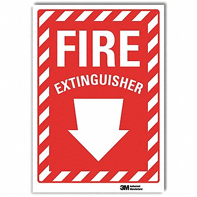 LYLE U11011RD10X7 Warning Sign 7x10in Reflective Sheeting