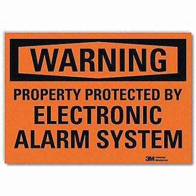 LYLE U11011RD7X5 Warning Sign 5inx7in Reflective Sheeting