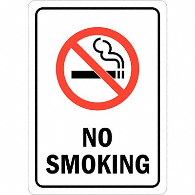 LYLE U11014RD7X5 No Smoking Sign 7inx5inReflective Sheeting