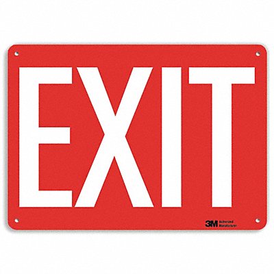 LYLE U11016NA10x7 Notice Sign 7 in x 10 in Aluminum