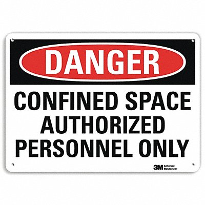 LYLE U11020NP10X7 Danger Sign 7 inx10 in Plastic