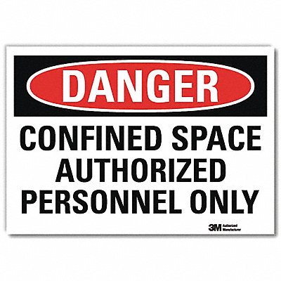 LYLE U11020RD10X7 Danger Sign 7inx10in Reflective Sheeting
