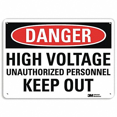 LYLE U11022NP10X7 Danger Sign 7 inx10 in Plastic