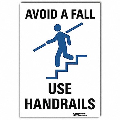 LYLE U11023RD5X7 Safety Sign 7inx5in Reflective Sheeting