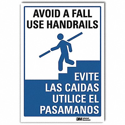 LYLE U11026RD7X10 Safety Sign 10inx7in Reflective Sheeting