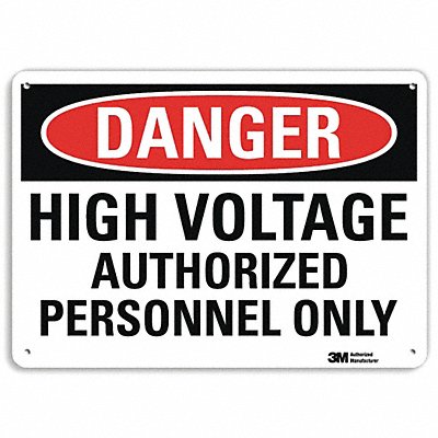 LYLE U11027NP14X10 Danger Sign 10 inx14 in Plastic