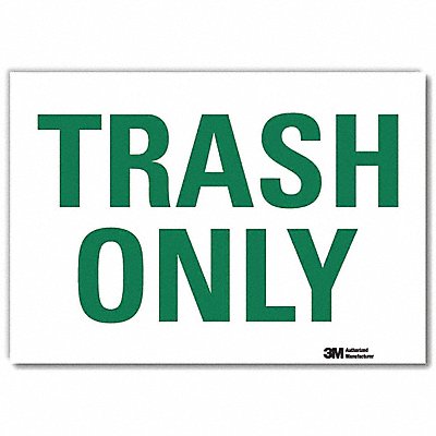 LYLE U11031RD7X5 Facility Sign 5x7in Reflective Sheeting