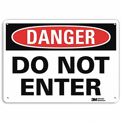 LYLE U11032NP14X10 Danger Sign 10 inx14 in Plastic