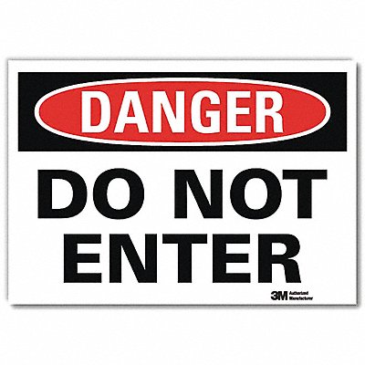 LYLE U11033RA10X7 Danger Sign 7 in x 10 in Aluminum