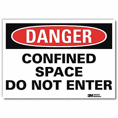 LYLE U11033RD10X7 Danger Sign 7inx10in Reflective Sheeting