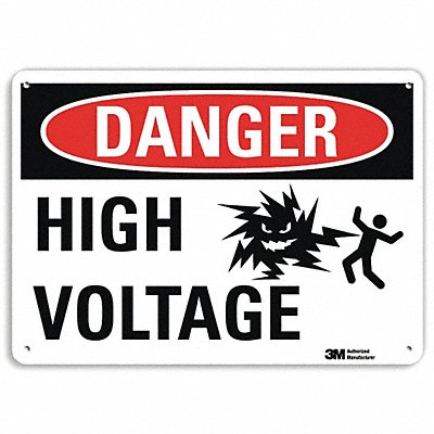 LYLE U11036NP14X10 Danger Sign 10 inx14 in Plastic