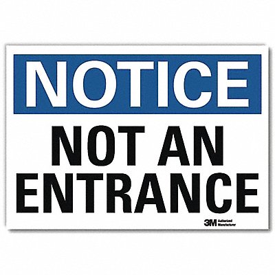 LYLE U11043RD14X10 Notice Sign 10x14in Reflective Sheeting