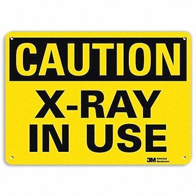 LYLE U11047NP14X10 Caution Sign 10 in x 14 in Plastic