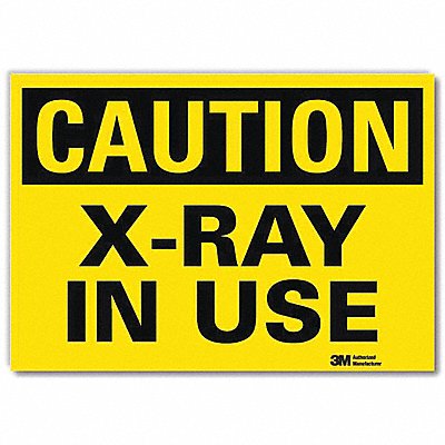 LYLE U11047RD14X10 Caution Sign 10x14in Reflective Sheeting