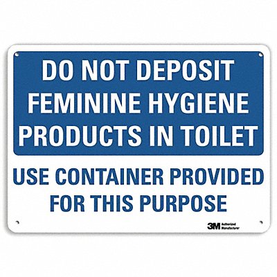 LYLE U11051NA10x7 Notice Sign 7 in x 10 in Aluminum