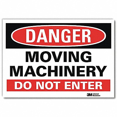 LYLE U11052RD14X10 Danger Sign 10 in x 14 in Reflective Sheeting
