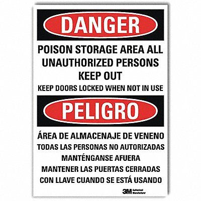 LYLE U11054RA10X7 Caution Sign 7 in x 10 in Aluminum