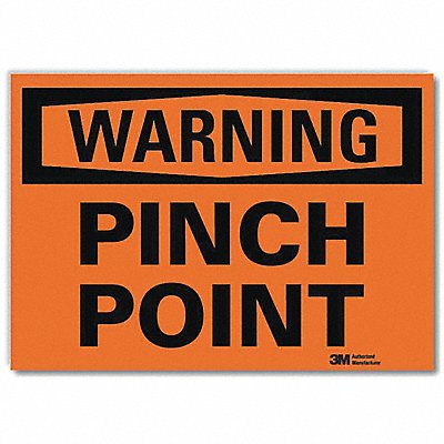 LYLE U11074RD10X7 Warning Sign 7inx10inReflective Sheeting