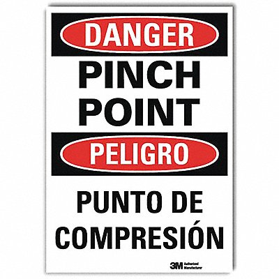 LYLE U11088RD10X7 Danger Sign 7inx10in Reflective Sheeting