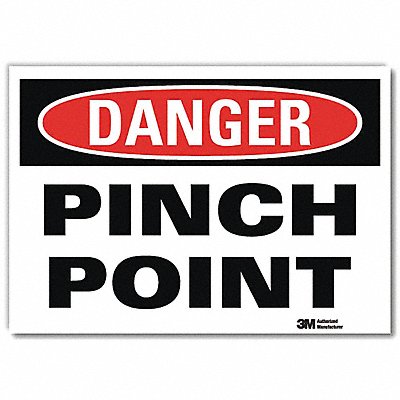 LYLE U11088RD14X10 Danger Sign 10inx14inReflective Sheeting