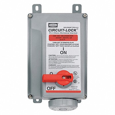 HUBBELL HBL430MI7WR Lockin Plug 30A 3Ph 480 V