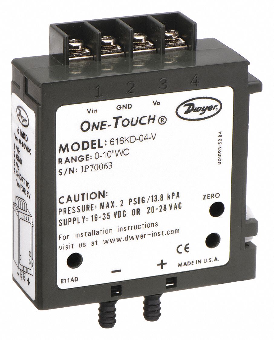 DWYER 616KD03 Differential Transmitter 0 to 5 in wc